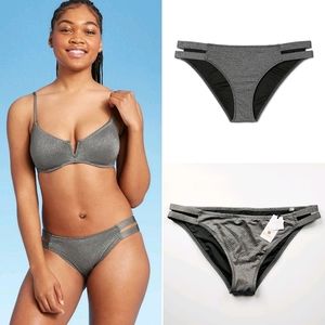 Shade & Shore Strappy Side Cheeky Bikini Bottom XL